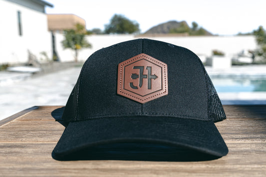 JH71 Trucker Hat - Black